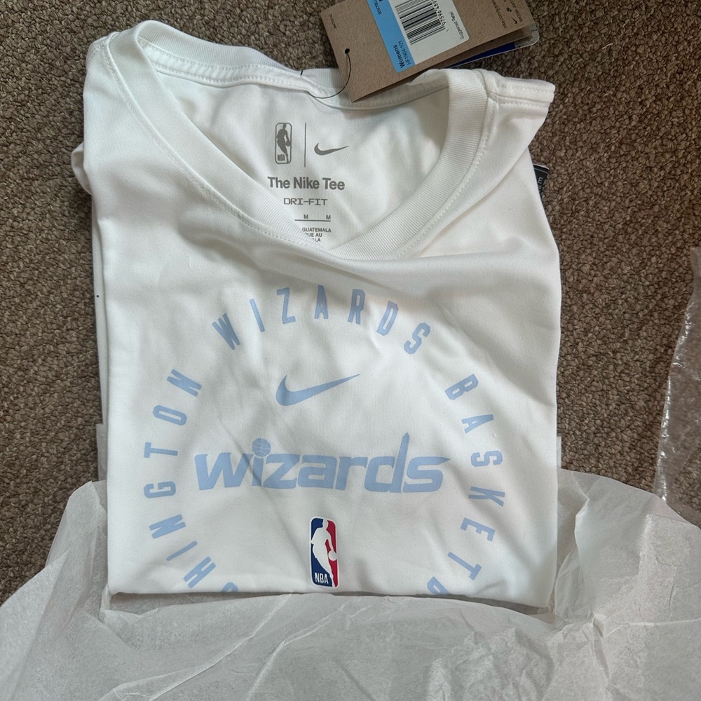 Nike White Dri-FIT Wizards NBA Tee